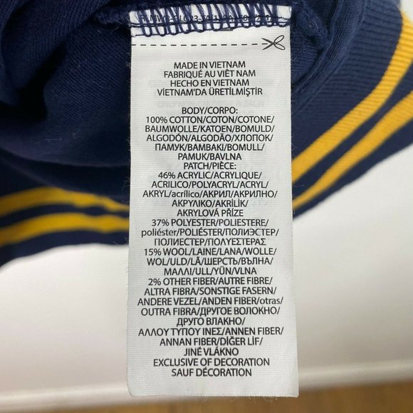 Polo Ralph Lauren Mens Blue P Wing Crest Letterman Varsity Track Jacket Size S - Picture 7 of 10